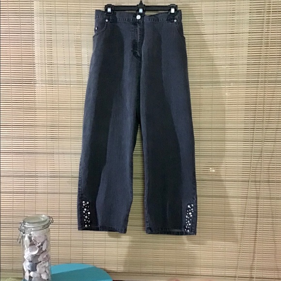 💵Hearts of Palm🌴cropped embellished jeans - Picture 2 of 14